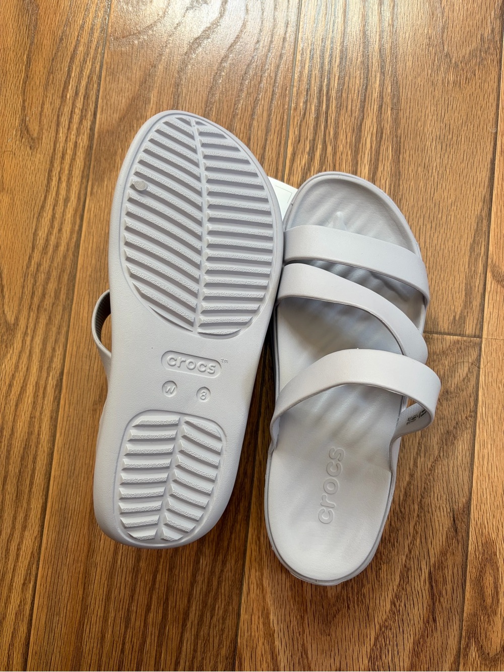 CROCS Women’s Getaway Strap Sandals - mauve mist - Picture 2 of 3